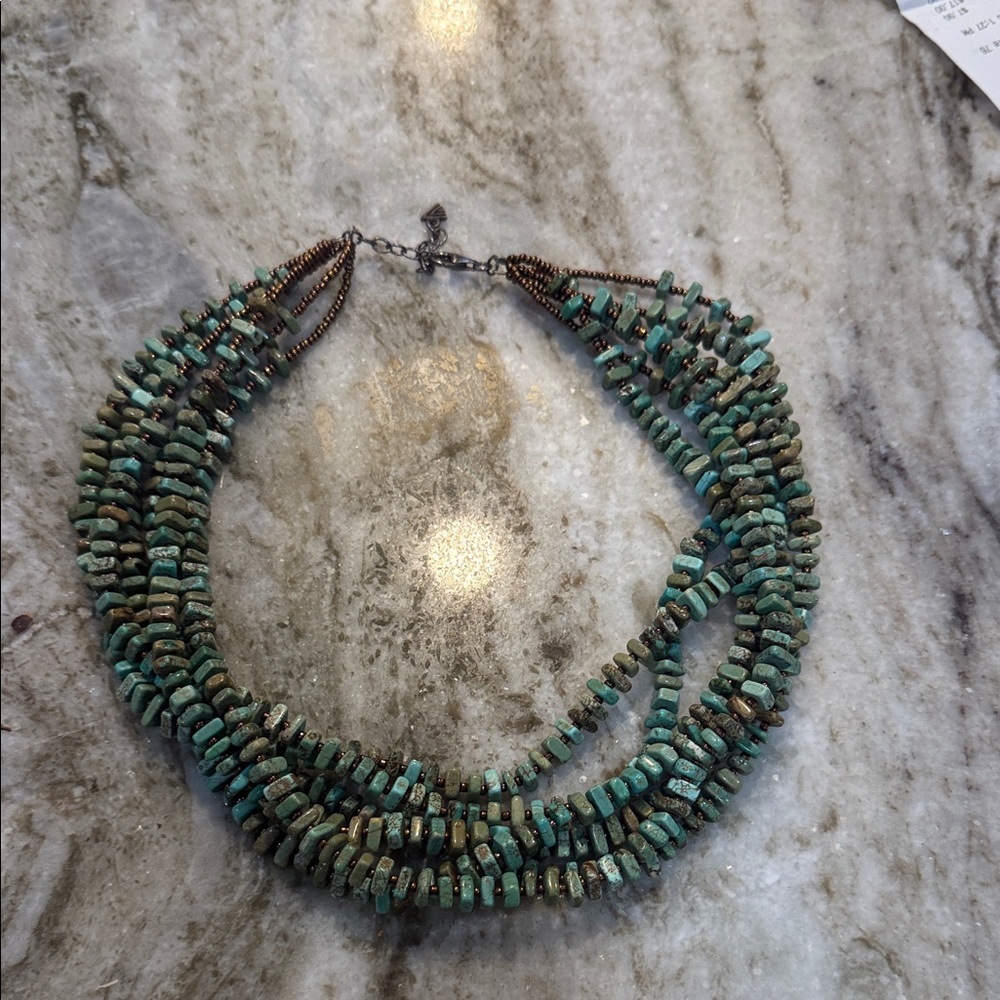 Silpada Turquoise Multi-Strand Necklace New - Picture 3 of 6